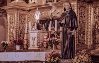 Poświęcenie figury św. Faustyny